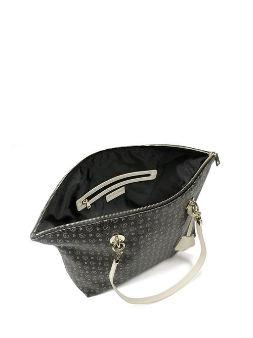 Tote Bag Heritage Logo Classic Nero/avorio POLLINI | TE8408PP02Q11/00C